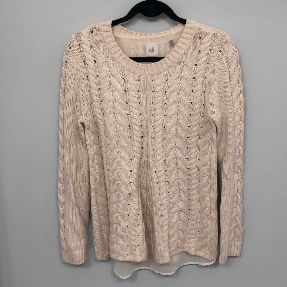 Cabi Cable Knit Sweater